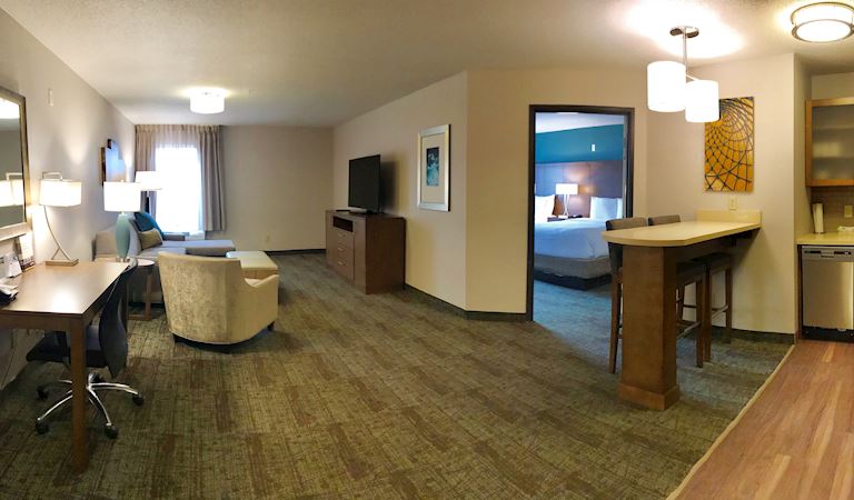Staybridge Suites Columbia Hotel, Missouri 1 Bedroom Suite Deluxe, 2 Queen Beds Non-smoking